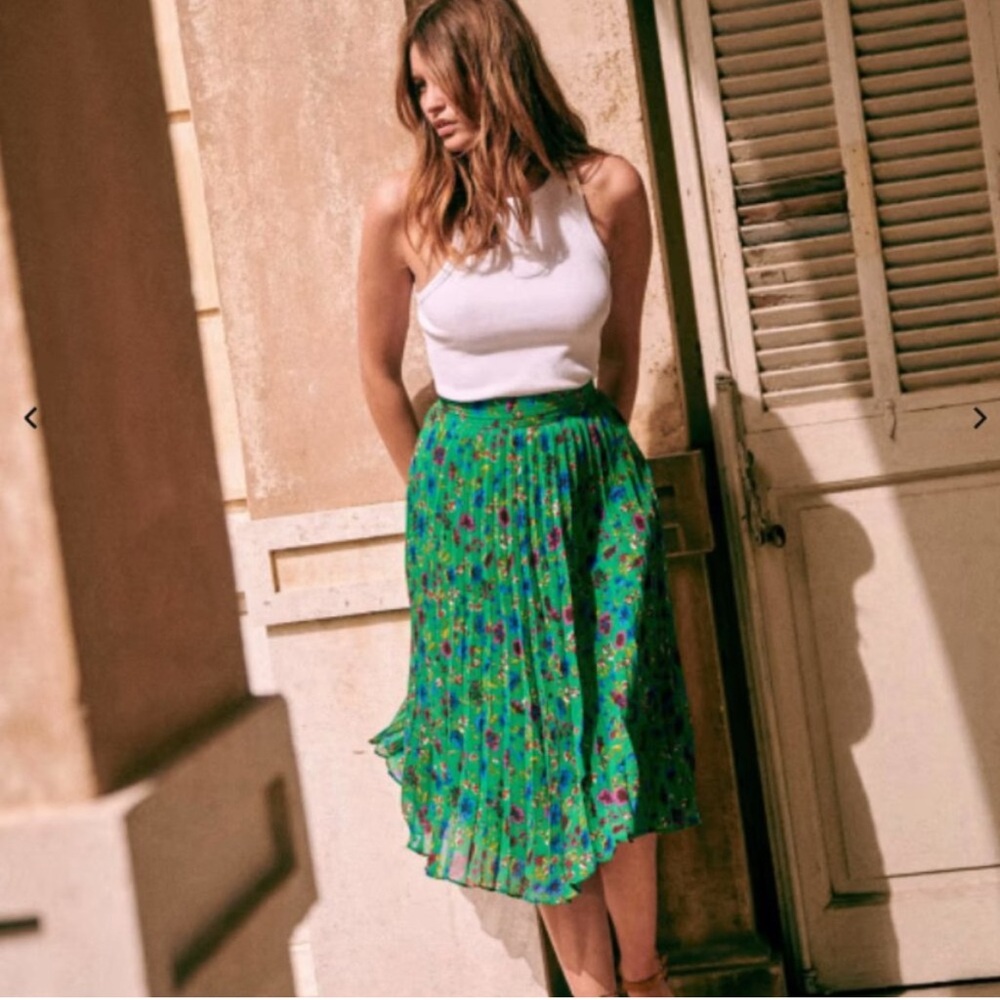 Sezane Dino Vert Skirt